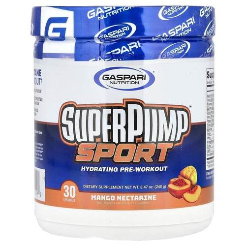 盖世营养,SuperPump™ Sport, Hydrating Pre-Workout, Mango Nect