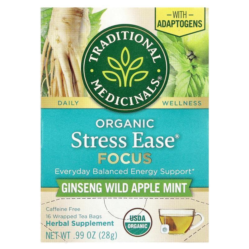 Traditional Medicinals,Organic Stress Ease Focus