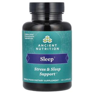 Nutrition Ancient 睡眠 压力和睡眠帮助 粒胶囊 Dr. Axe