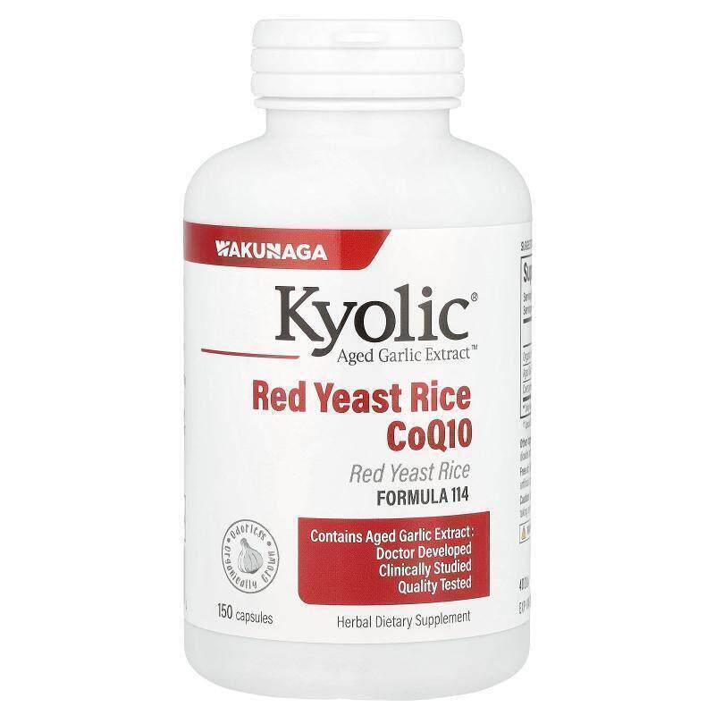 Kyolic,陈蒜提取物™，红曲米 + 辅酶 Q10 胶囊，配方 114，150 粒
