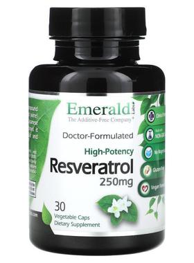 Emerald Laboratories,Resveratrol, 250 mg, 30 Vegetable Caps