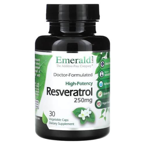 Emerald Laboratories,Resveratrol, 250 mg, 30 Vegetable Caps