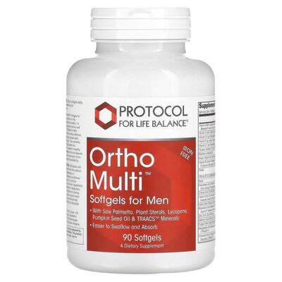 Protocol for Life Balance,Ortho Multi，男士软凝胶，90 粒软凝