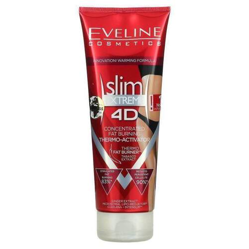 Eveline Cosmetics,Slim Extreme 4D，浓缩脂肪消耗热敏启动剂