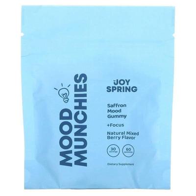 JoySpring,Mood Munchies, Natural Mixed Berry , 60 Gummies