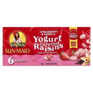 SUN-Maid阳光少女酸奶葡萄干草莓香草味美味零食