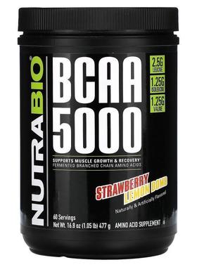 Nutrabio Labs,BCAA 5000, Lemonade, 0.9 lb 14.8 oz (418 g)