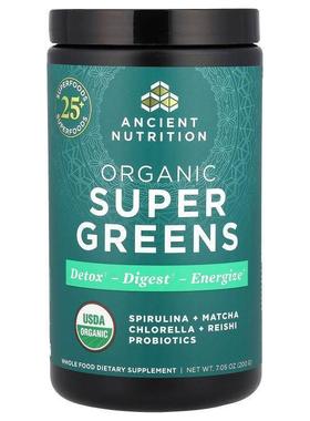 Dr. Axe / Ancient Nutrition,有机发酵绿色植物