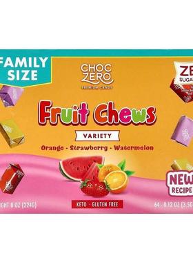 ChocZero,Fruit Chews, Variety, 64 Pieces, 8 oz (224 g)