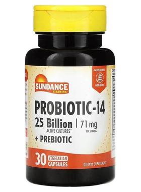 Sundance,Vitamins, Probiotic-14, 35.5 mg, 30 Vegetarian Caps