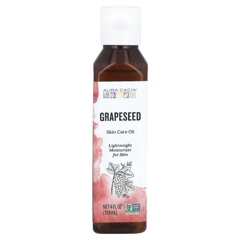 Aura Cacia,葡萄籽护肤油，4 盎司（118 毫升）