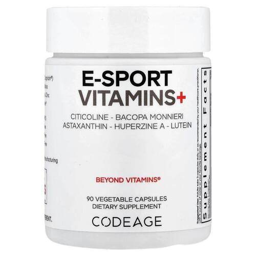 Codeage,E-Sport 维生素+ 素食胶囊，90 粒