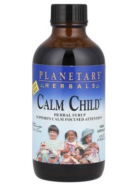 Planetary Herbals,Calm Child儿童镇静液，草本糖浆，4液体盎司1