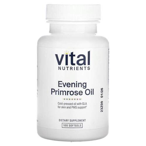 Vital Nutrients,Evening Primrose Oil , 100 Softgels