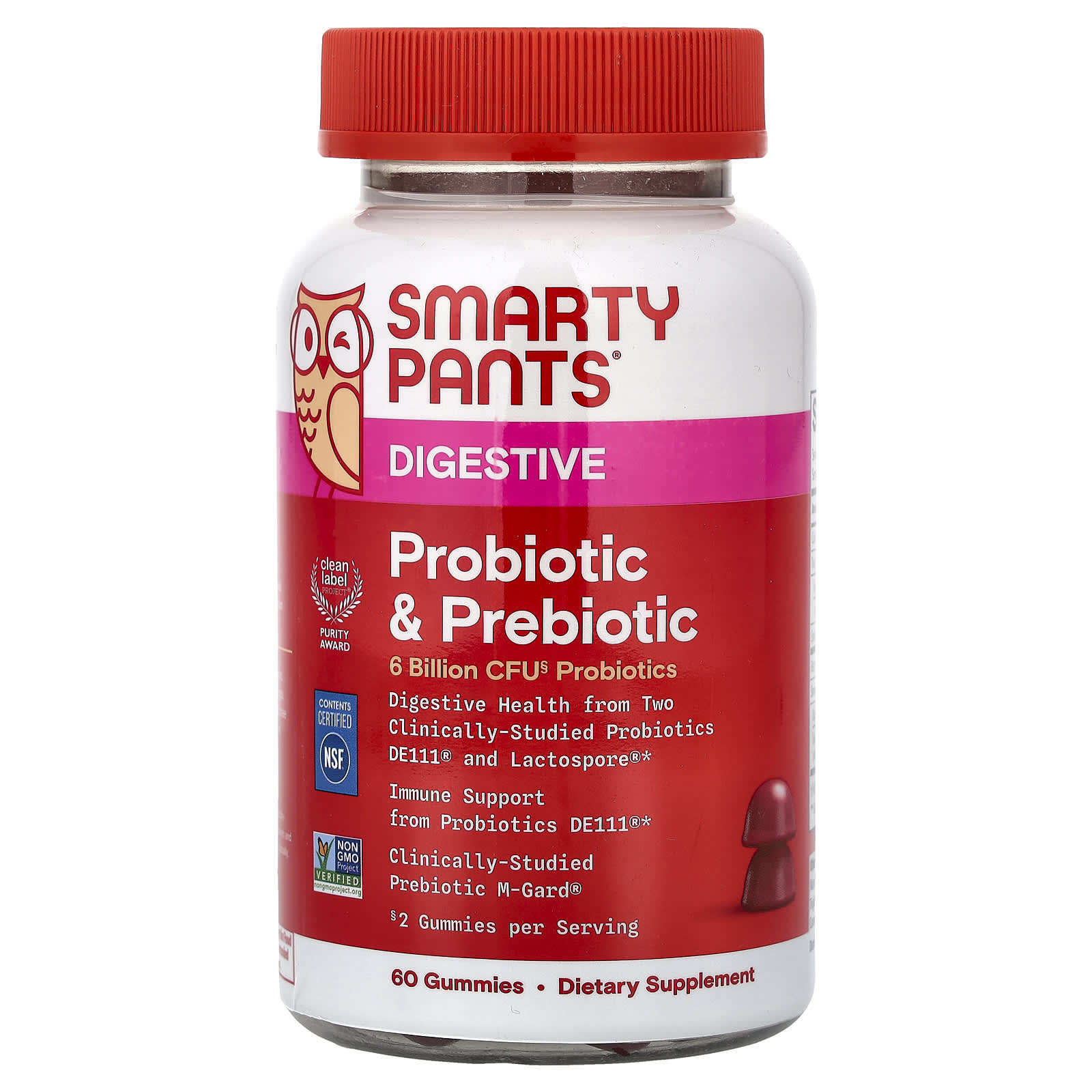 SmartyPants益生菌和益生元软糖葡萄每日坚持温和陪伴宝贝每一天