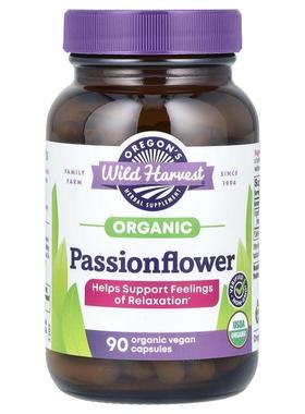 Oregons Wild Harvest,西番莲，90 粒全素胶囊