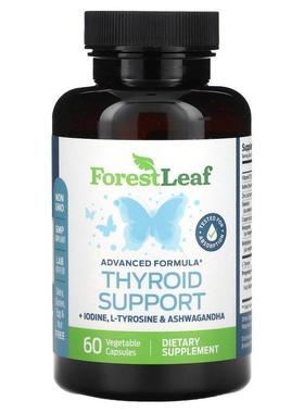 Forest Leaf,Thyroid Support, 60 Vegetable Capsules
