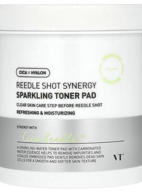 VT Cosmetics,Reedle Shot Synergy, Sparkling Toner Pad, 80 Pa