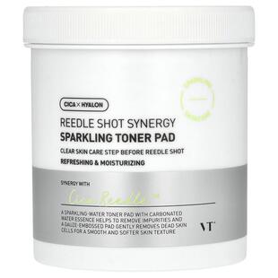 VT Cosmetics,Reedle Shot Synergy, Sparkling Toner Pad, 80 Pa