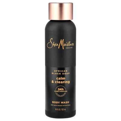 SheaMoisture,Calm &amp; Clearing Body Wash, African Blac