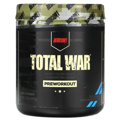 Redcon1,Total War, Pre-Workout, Blue Raspberry