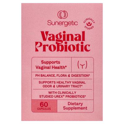 Sunergetic,Vaginal Probiotic,  60 Capsules