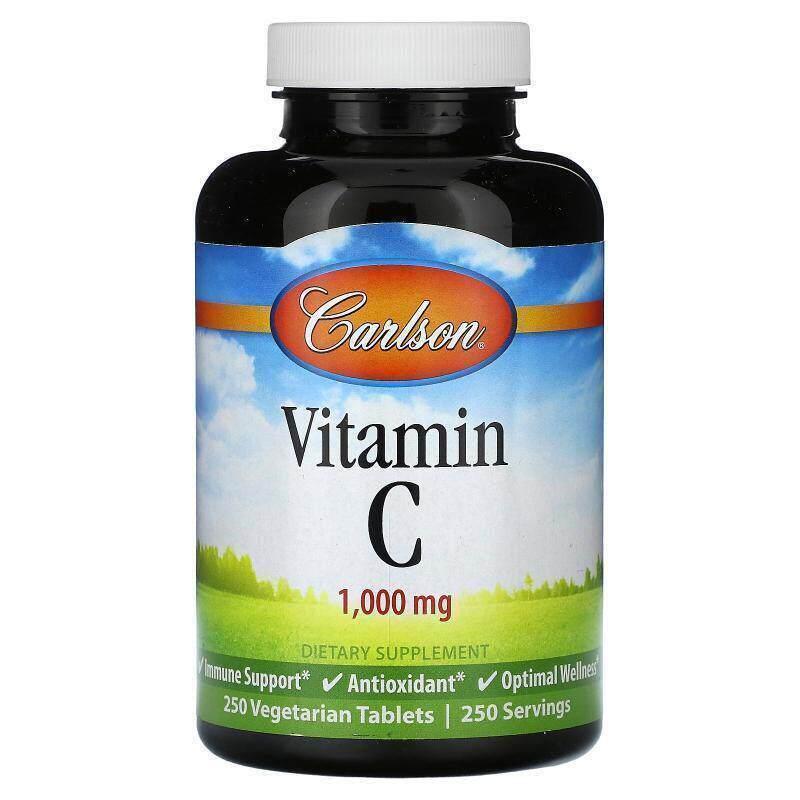 Carlson,维生素 C，1,000 毫克，100 粒素食胶囊
