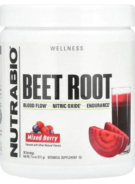 Nutrabio Labs,甜菜根粉，混合浆果味，7.4 盎司（211 克）