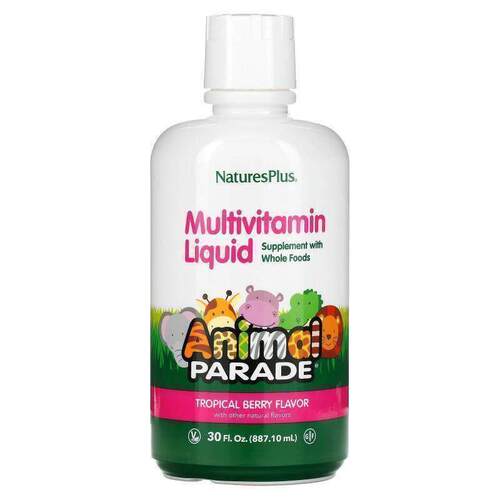 自然加,Animal Parade，多维生素液体，热带浆果味