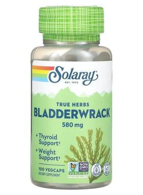 Solaray,True Herbs, Bladderwrack, 580 mg, 100 VegCaps