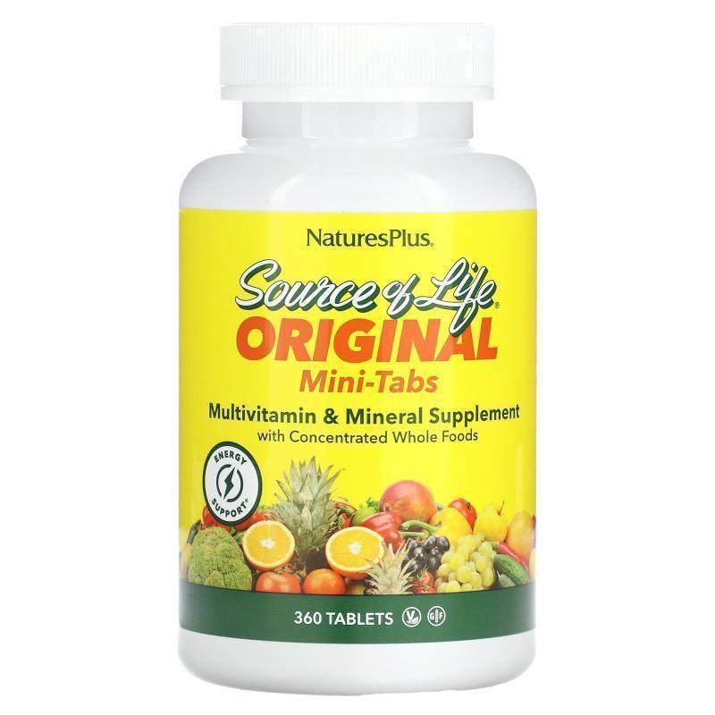 自然加,Source Of Life，多维生素和矿物质补充剂，360 片