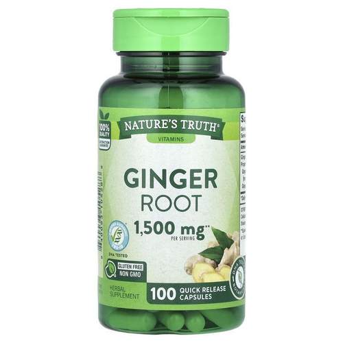 Nature's Truth,Ginger Root, 1,500 mg, 100 Quick Release Caps