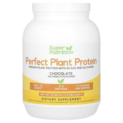 Super Nutrition,优质植物蛋白质，巧克力味，2.2 磅（1,020 克）