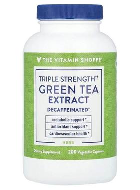 The Vitamin Shoppe,Green Tea Extract, Triple Strength, Decaf