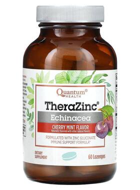 Quantum Health,TheraZinc, Echinacea, Cherry Mint , 60 Lozeng