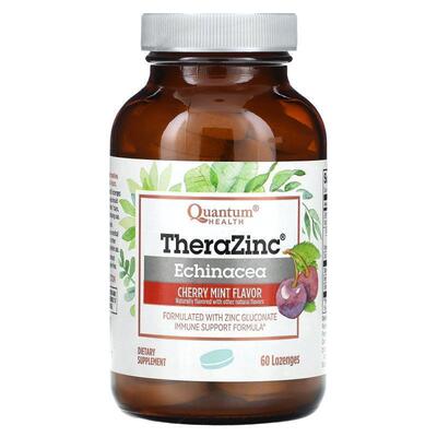 Quantum Health,TheraZinc, Echinacea, Cherry Mint , 60 Lozeng