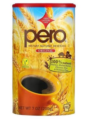 Pero,即时天然饮品，无咖啡萃取，原味，7.05盎司(200克)
