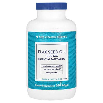 The Vitamin Shoppe,Flax Seed Oil, 1,000 mg , 240 Softgels