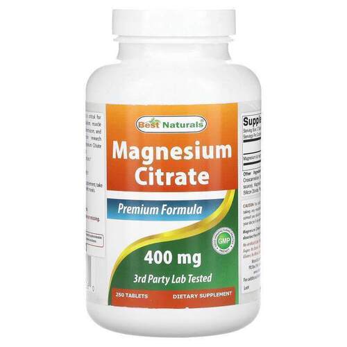Best Naturals,Magnesium Citrate, 200 mg, 250 Tablets