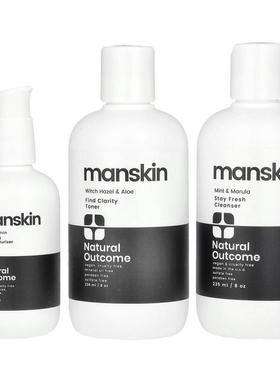 Natural Outcome,Man Skin, Everyday Face Kit, 3 Piece Kit