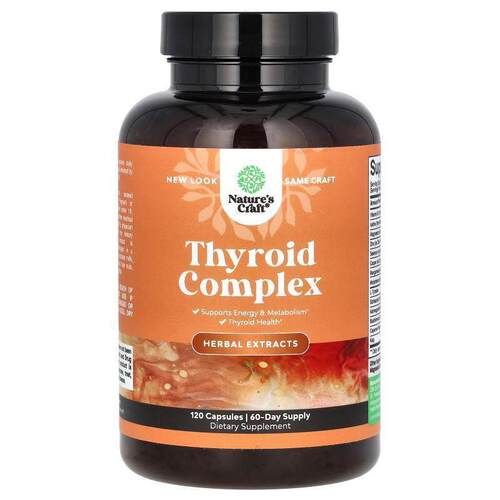Natures Craft,Thyroid Complex , 120 Capsules