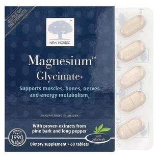 New Nordic US Inc,Magnesium™ Glycinate+, 60 Tablets