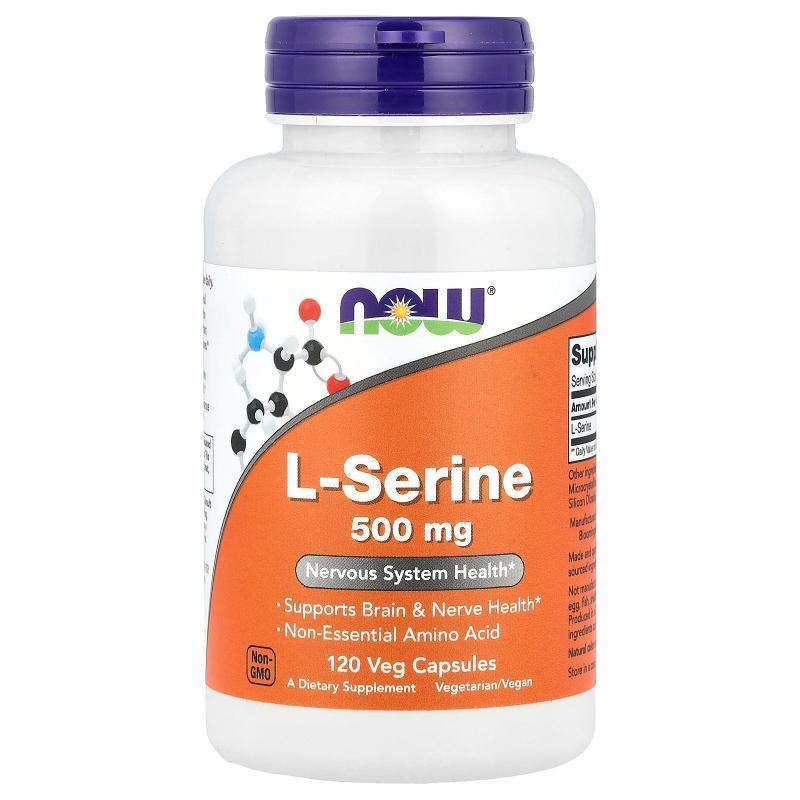诺奥,L-Serine, 500 mg , 120 Veg Capsules