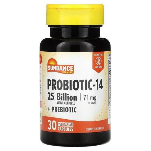 Sundance,Vitamins, Probiotic-14, 35.5 mg, 30 Vegetarian Caps