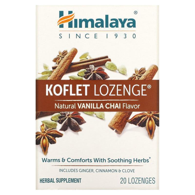 Himalaya,Koflet 锭剂，天然橙子小豆蔻味，20 粒锭剂
