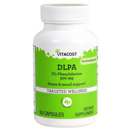 Vitacost,DLPA DL-Phenylalanine, 500 mg, 60 Capsules