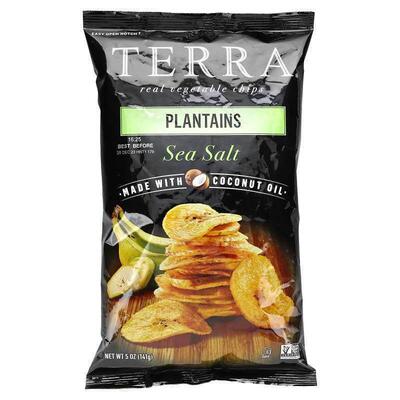 Terra,Real Vegetable Chips, Plantains, Sea Salt