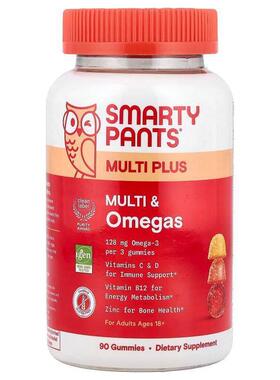 SmartyPants,Multi Plus, Multi &amp;amp;amp; Omegas Gummi