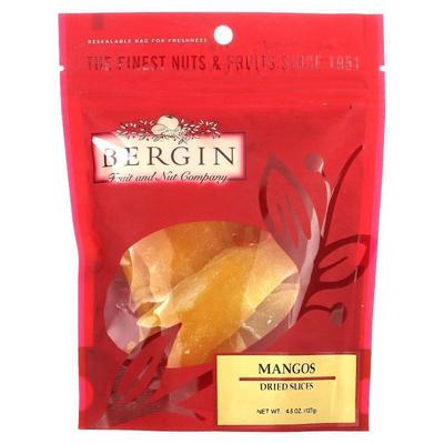 Bergin Fruit and Nut Company,Mangos, Dried Slices, 4.5 oz (1