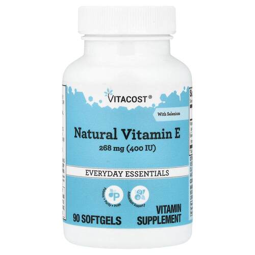 Vitacost,Natural Vitamin E with Selenium, 90 Softgels